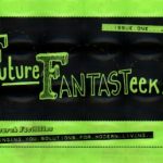 Black on neon green background title part of the Future Fantastic issue 1: 2008 zine cover. handwritten text.